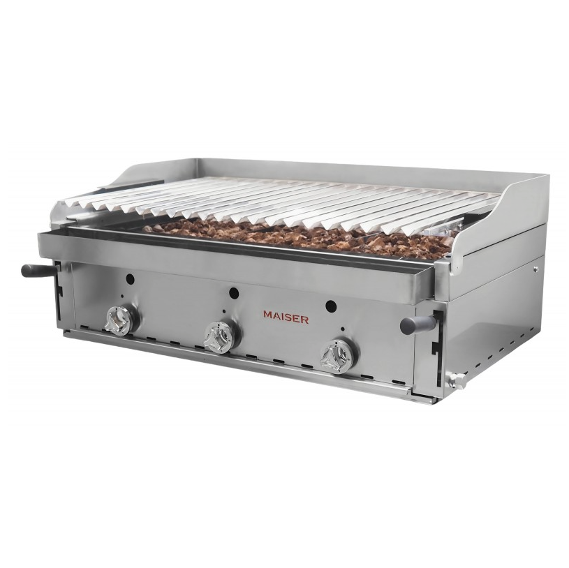 Barbacoa elevable de 90 CON PETO parrilla acero inoxidable B-90X+M 3-6. QW