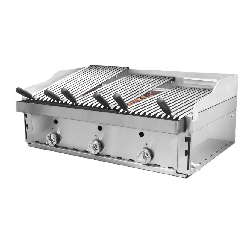 Barbacoa de 90 con parrillas Vascas B-90+MPV 5-3 QW