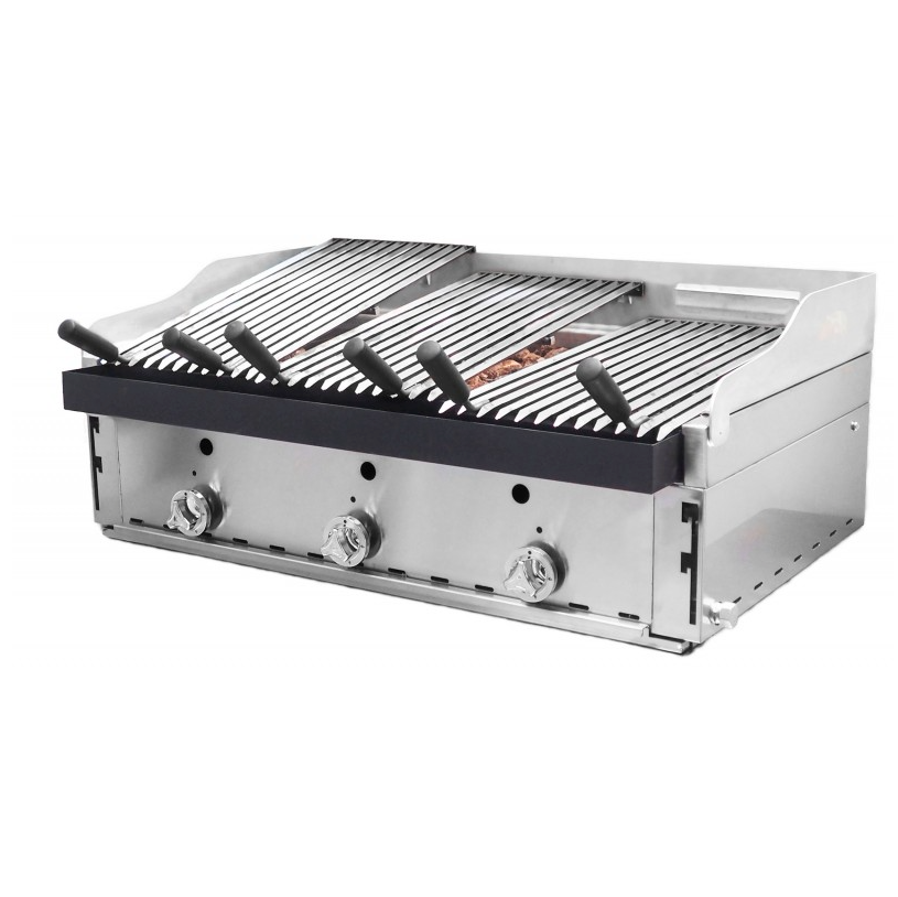 Barbacoa de 90 con parrillas Vascas B-90+MPV 5-3 QW