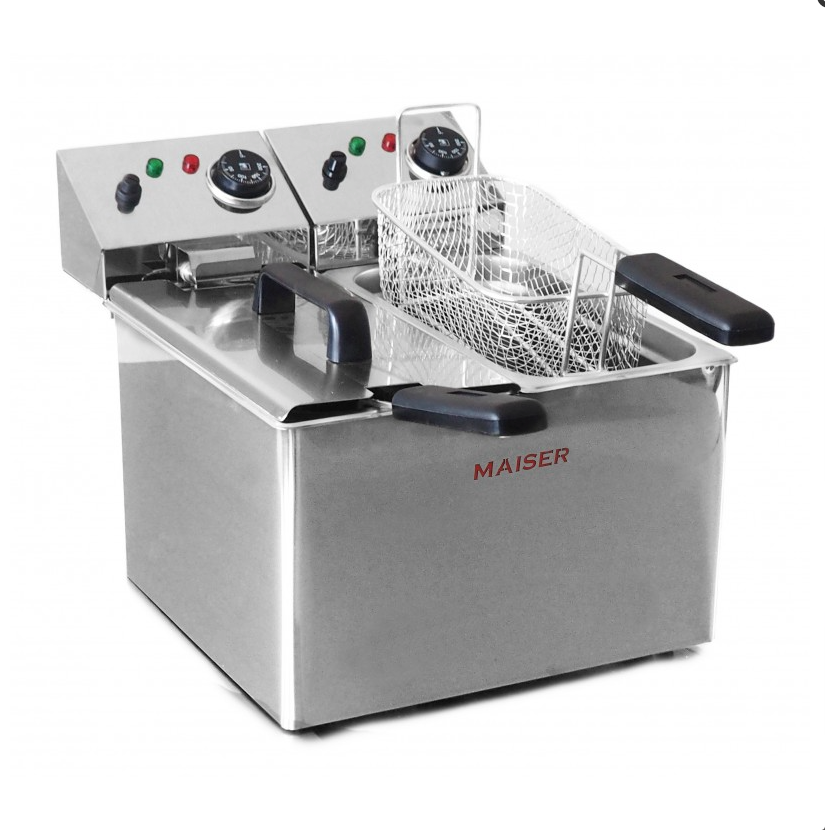 Freidora Eléctrica industriales para restaurante 4+4 litros Maiser F6/4X2