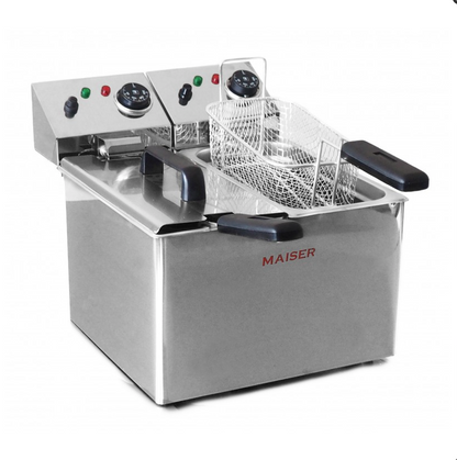 Freidora Eléctrica industriales para restaurante 4+4 litros Maiser F6/4X2