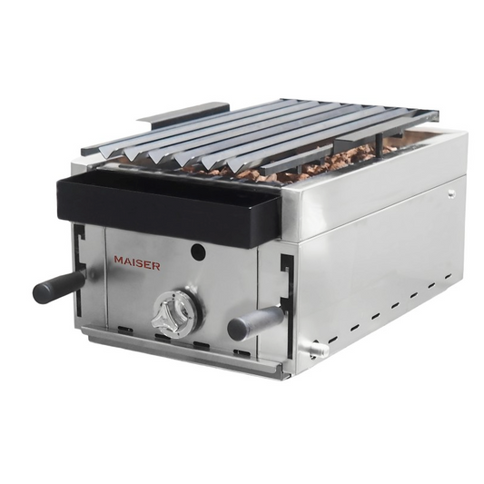 Barbacoa elevable de 35 Parrilla Pavonada. B-35 - 2-1 QW
