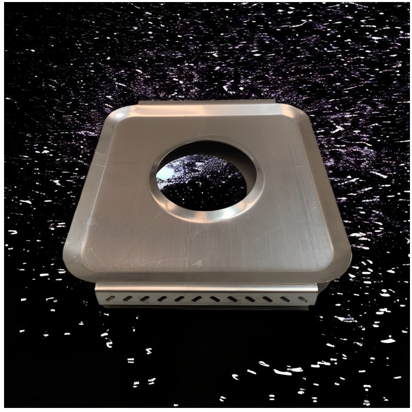 Cocina a gas 2 fuegos con plancha 40 cromo duro CG24KR 2-7 QW