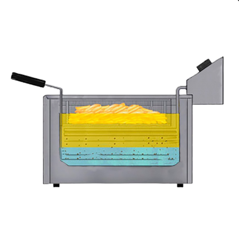 Freidora Eléctrica industriales para restaurante 4+4 litros Maiser F6/4X2