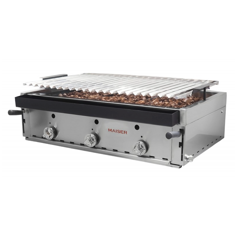 Barbacoa elevable de 90 parrilla pavonada B-90-2-5 QW