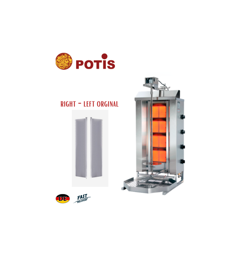 Puerta Doble para Grill Kebab Potis GD4 - Alta Calidad