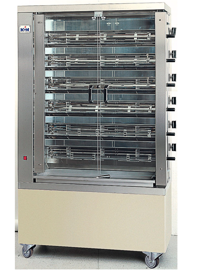 Asador de Pollos Vertical Eléctrico 6 Espadas 36 Pollos 6EE/6EEN MCM