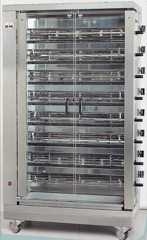 Asador de Pollos Vertical Eléctrico 8 Espadas 48 Pollos 8EE/8EEN MCM