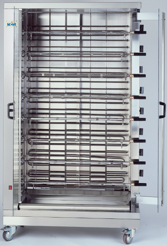 Asador de Pollos Vertical Eléctrico 8 Espadas 48 Pollos 8EE/8EEN MCM