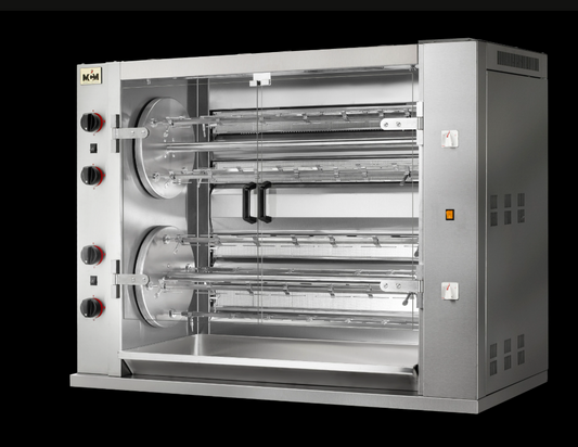 Asador de Pollo Multi-rotativo a Gas 8 Espadas 48 Pollos 8MR MCM