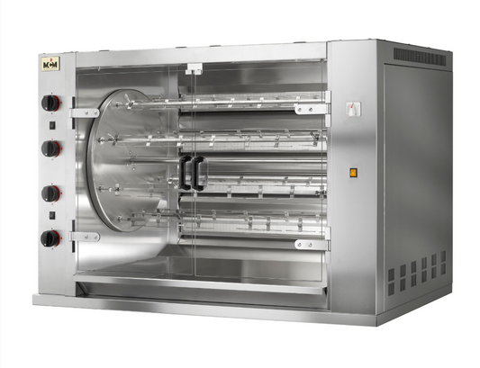 Asador de Pollo Planetario a Gas 8 Espadas 48 Pollos 8MRD MCM