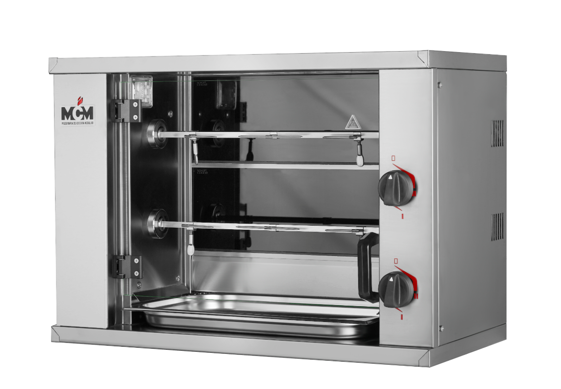 Asador Mini Eléctrico 2 Espadas 6 Pollos  MN2E MCM