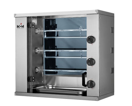 Asador Mini Eléctrico 3 Espadas 9 Pollos MN3E MCM