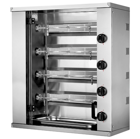 Asador Mini a Gas 4 Espadas 12 Pollos MN4G MCM