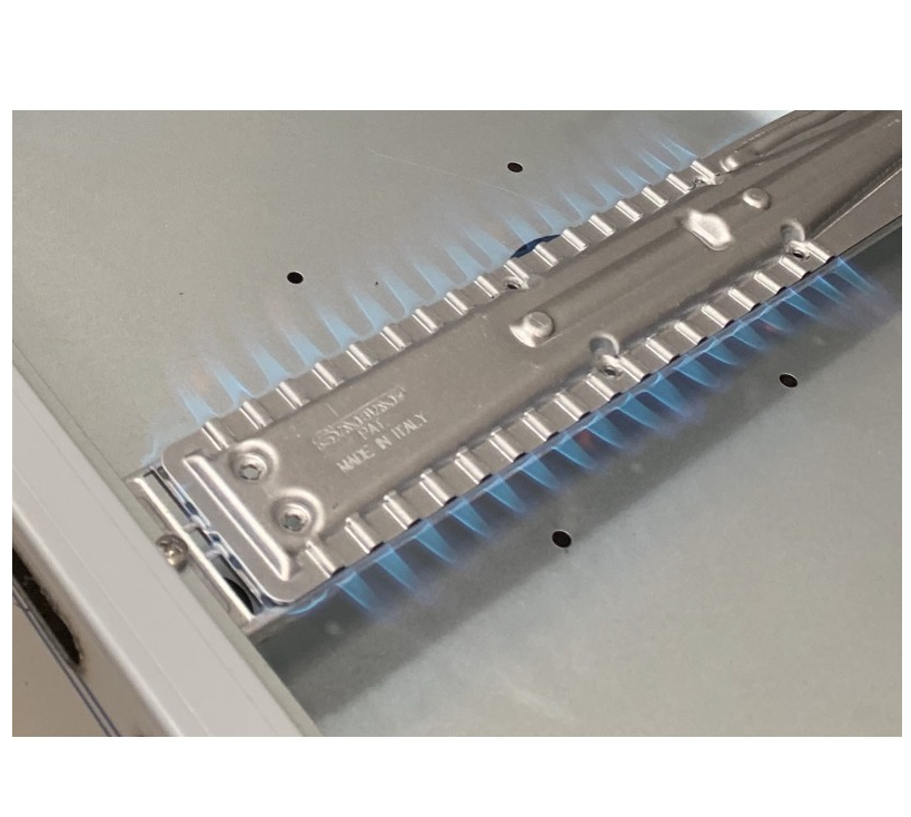 Plancha gas triple placa cromo duro 1 de 80 y 2 de 40- PKR844KR