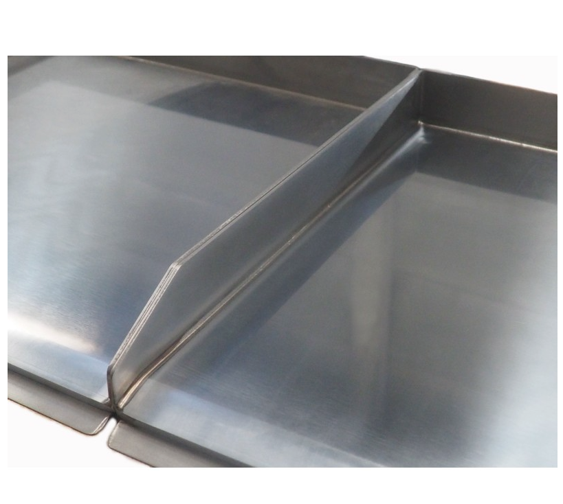 Plancha gas triple placa cromo duro 1 de 80 y 2 de 40- PKR844KR