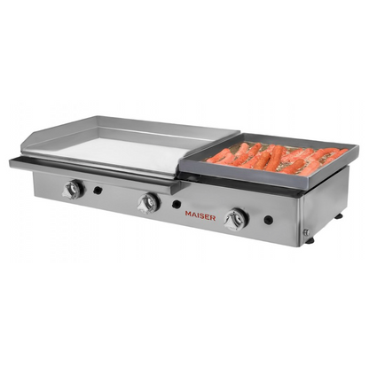 Plancha gas 60 cromo duro + 40 frankfurt- PKR6FRK4