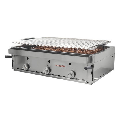 Barbacoa elevable de 90 parrilla acero inoxidable-B-90X-2-6 QW
