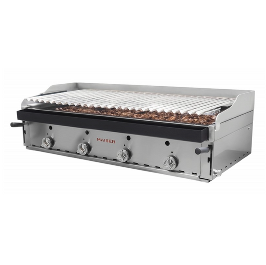 Barbacoa de 120 elevable CON PETO parrilla inoxidable. B-120X+M 3-8 QW