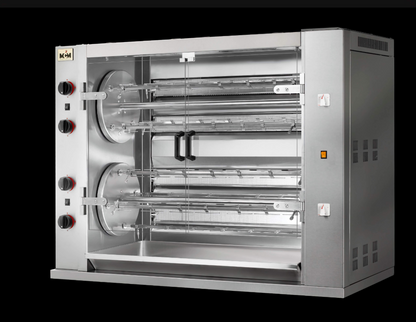 Asador de Pollo Multi-rotativo a Gas 8 Espadas 48 Pollos 8MR MCM